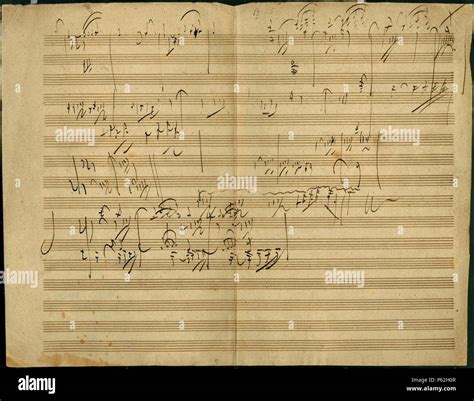 N/A. Piano Sonata in A Major, op. 101, Allegro: manuscript sketch in ...
