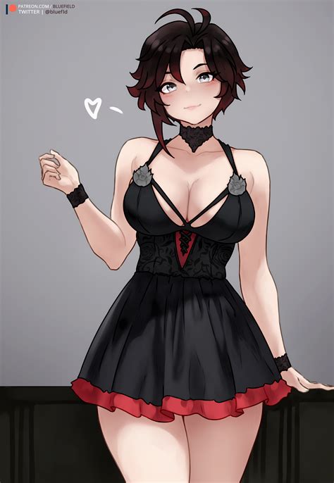 ruby rose (rwby) drawn by bluefield | Danbooru