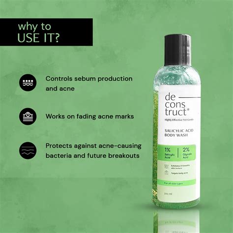 Buy Salicylic Acid Body Wash with 1% Salicylic Acid + 2% Glycolic Acid