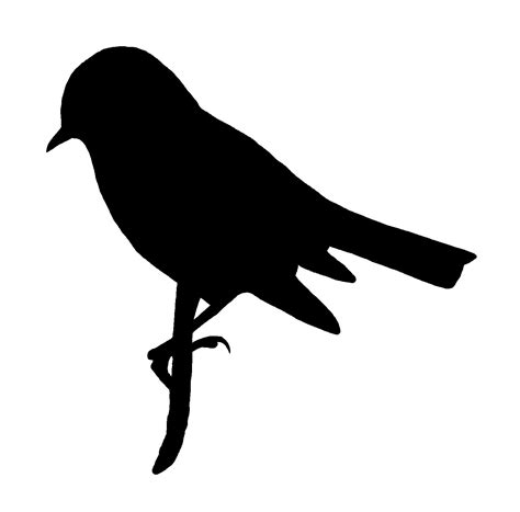 Digital Stamp Design: Printable Bird Silhouette Commercial Use Crafting Stock Clip Art Downloads