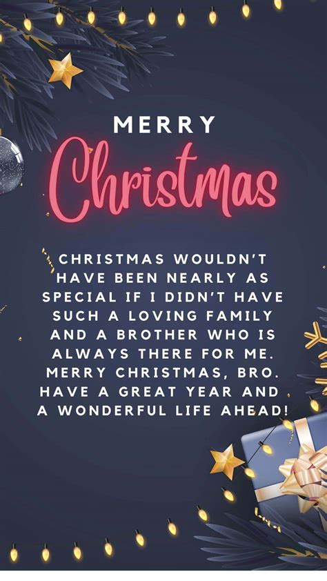 50 Merry Christmas Wishes to Brother 2025 with Images - Quotes Square