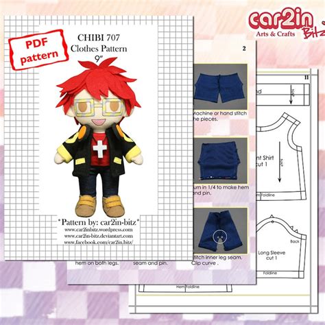 Chibi Plush Pattern 的图像结果