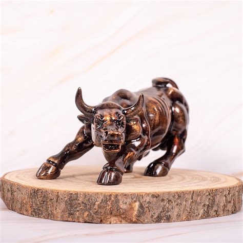 Aapki Marzi Wall Street Bull Replica - Resin Showpiece for Home Decor ...
