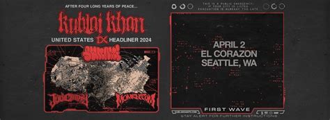 Kublai Khan TX - El Corazon - Seattle, WA, El Corazon, Seattle, April 2 ...