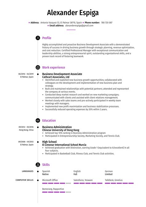 Development Associate Resume Examples 的图像结果