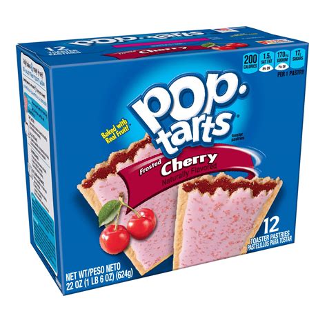 Amazon.co.jp: Kellogg's Pop-Tarts, Frosted Cherry, 12 Count ケロッグ ポップ ...