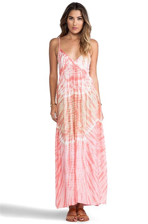 Tiare Hawaii Gracie Maxi Dress in Peach Abstract | REVOLVE