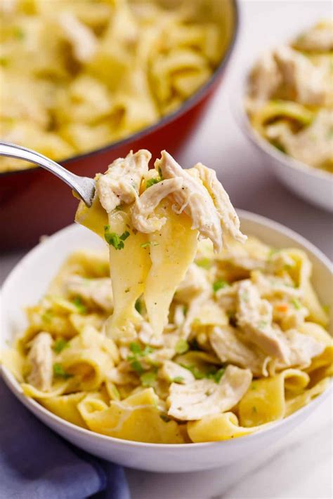 This Stovetop Chicken and Noodles recipe is comfort food at its best ...