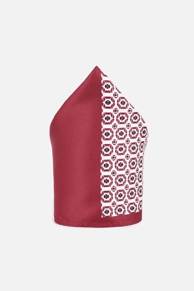 Buy Men Maroon Print Party Pocket Square Online - 39709843 | Louis Philippe