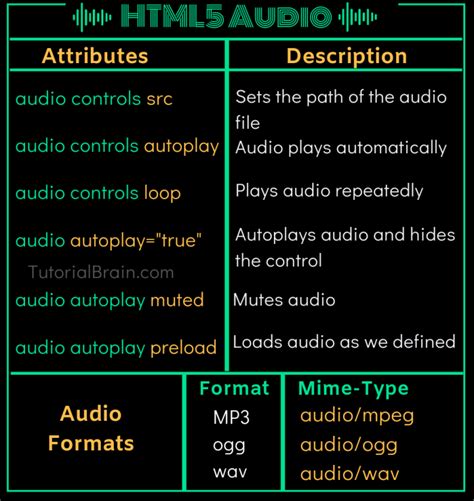 Image result for HTML Tutorial Audio