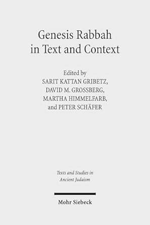 Buy Genesis Rabbah in Text and Context: 166 (Texts and Studies in ...