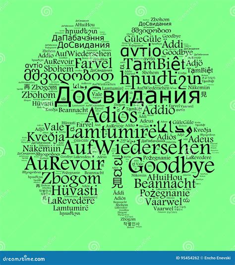 Word Goodbye In Different Languages Royalty-Free Stock Image ...