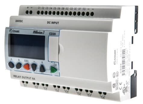 88974082 Crouzet | Crouzet Millenium 3 Series Logic Module, 24 V dc ...
