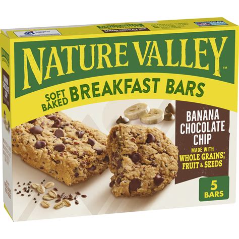 Nature Valleysoft Baked Breakfast Bars Banana Chocolate Chip Morning ...