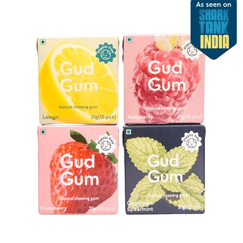 Gud Gum Mini Pack - plastic-free, sugar-free, natural, biodegradable ...