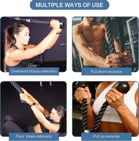Tricep Rope Cable Attachment, Bicep Pull Down Cable, Heavy Duty Nylon ...