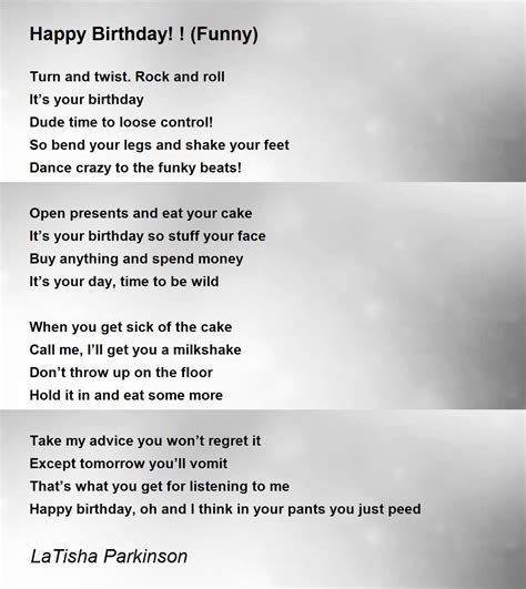 Hilarious Birthday Rhymes