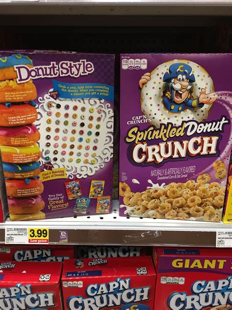 Capn Crunch Sprinkled Donut Cereal | Crunch cereal, Crunch, Capn crunch ...