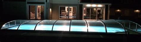 GFK Pool Ueberdachung 860 Klarglas flache Schienen PREISHIT in Berlin ...