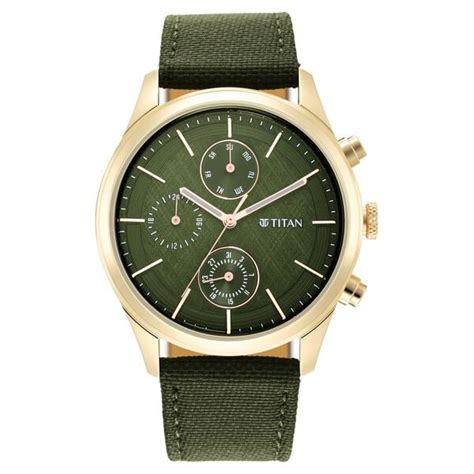 Titan Raga Neo Splash Green Dial Quartz Analog with Date Fabric Strap ...