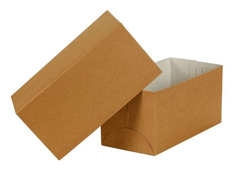 Premier Retail Natural Kraft Gift Box 2 Piece 100 Count 10x5x5 inch ...