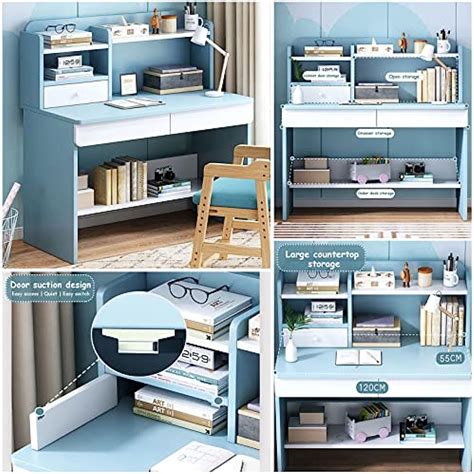 Study Desk with Chair,Wooden School Study Table with | Ubuy India