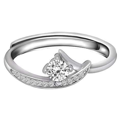 GIVA 925 Sterling Silver Anushka Sharma Zircon Embrace Ring ...
