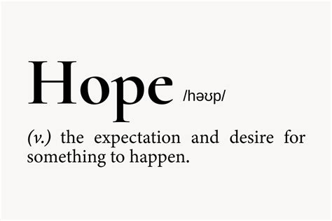 Image result for Hope Definition