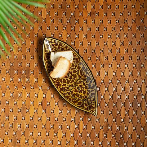 Buy ExclusiveLane 'Mughal Floral' Handpainted Ceramic Platters Serving ...