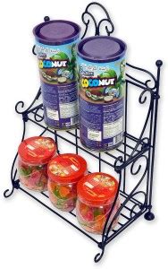 Wooden Decor Hub Containers Kitchen Rack Iron Iron kitchen rack Price ...