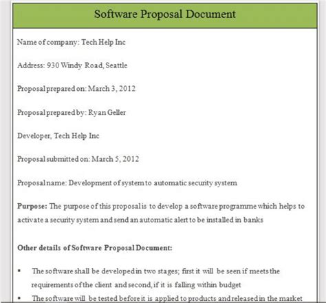 Image result for Software Project Proposal Sample Doc