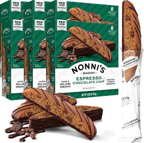 Amazon.com: Nonni's Cioccolati Biscotti - Individually Wrapped Italian ...