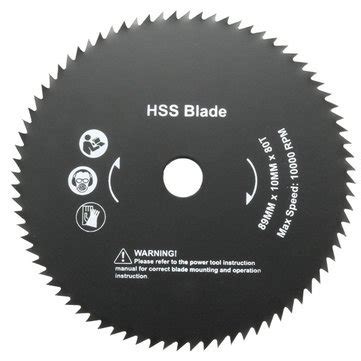 Generic 89Mm 80 Teeth Hss Circular Saw Blade 10Mm Hole Cutting Discs ...