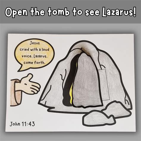 Jesus Raises Lazarus Sunday School Craft