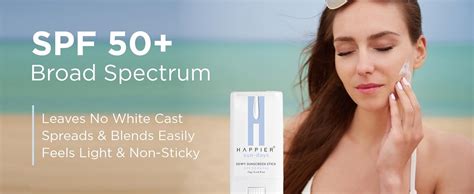 Happier Sunscreen Stick SPF 50 PA+++ | Sunscreen For Men & Women ...