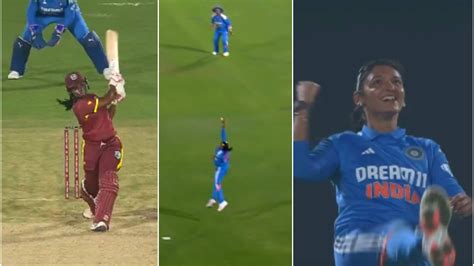 WATCH: Harmanpreet Kaur plucks a one-handed stunner at mid-on during ...