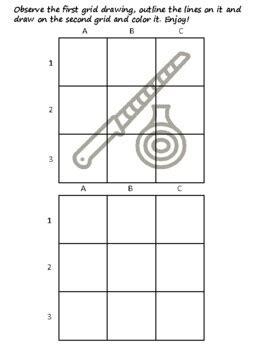 18 Cooking Easy Grid Drawing Activities, Cooking Art Sub Plan, Grid Art ...