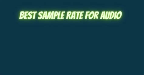 Image result for Audio Sample Rate Comparison