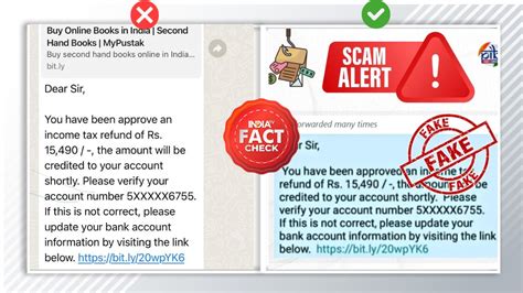 Fact Check Fake message going viral in the name of ITR Refund reality ...