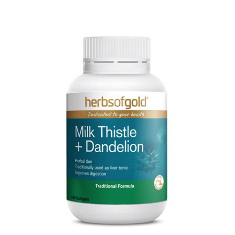 Milk Thistle Dandelion Supplement - Herbs of Gold Malaysia
