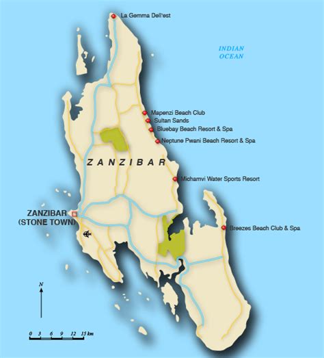Map of Zanzibar - Zanzibar map
