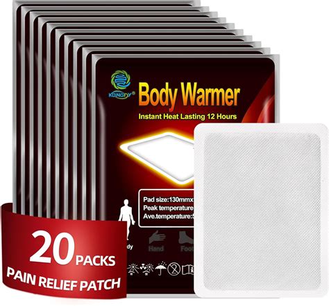 Amazon.com: KONGDY 20 Count Heat Therapy Patch, Pain Heating Patches ...