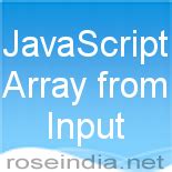 Image result for How to Input the User Input in JavaScript Array