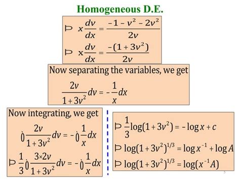 Image result for Example of Homogeneous Equation
