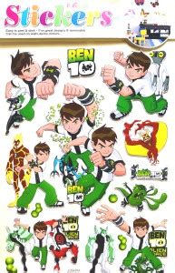 BTC 3 inch Ben10 cartoon stickers pack of 2 Removable Sticker Price in ...