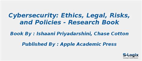 Leading Research Books in Cybersecurity:Ethics,Legal,Risks | S-Logix