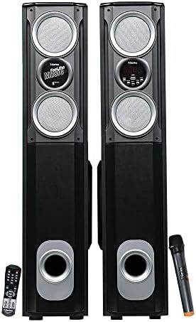 F&D T60X Twin Tower Speakers (Black) | Wireless Bluetooth Speaker ...