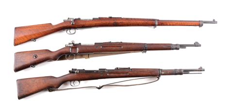 Lot Detail - (C) LOT OF 3: HISTORIC RARE MAUSER BOLT ACTION RIFLES.