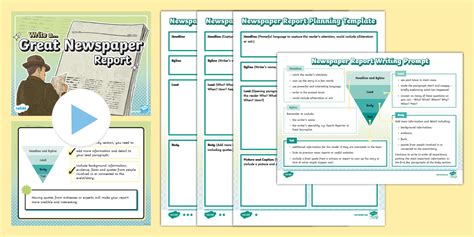 Newspaper Writing Tips PowerPoint - ESL Newspaper Resources