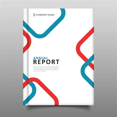 modern business annual report template cover design 25460358 Vector Art ...